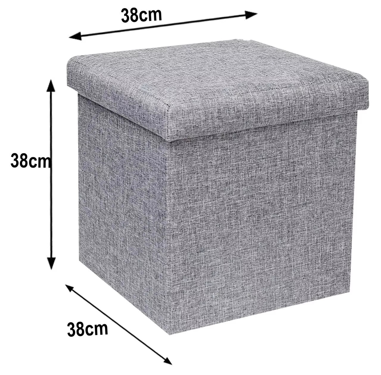 Puff Baúl Organizador Plegable