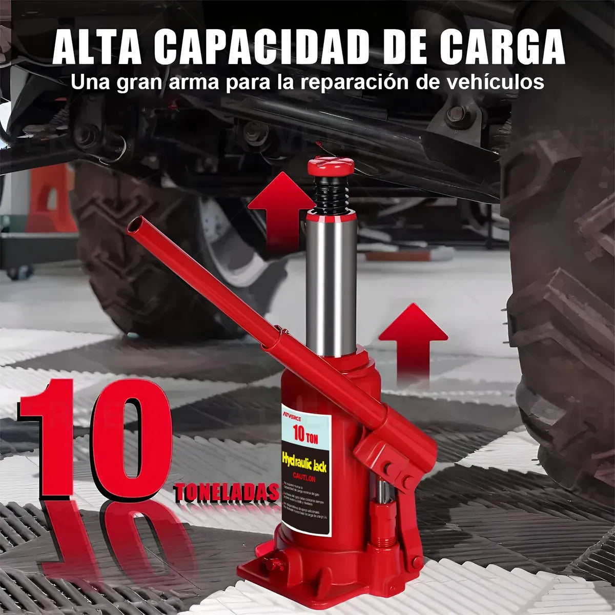 Gato Hidráulico Original Tipo Botella 10TDA