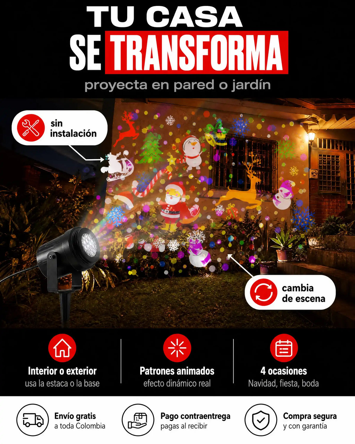 Proyector De Imágenes y Luces