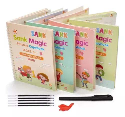 Kit De Libros Mágicos De Caligrafía x 4