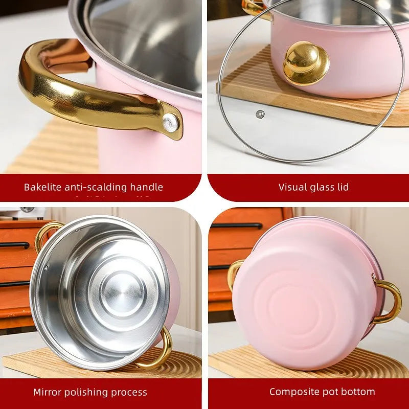 Ollas Acero Inoxidable x 10 Piezas