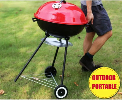 Asador Grande Portátil Con Tapa