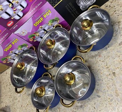 Ollas Acero Inoxidable x 10 Piezas