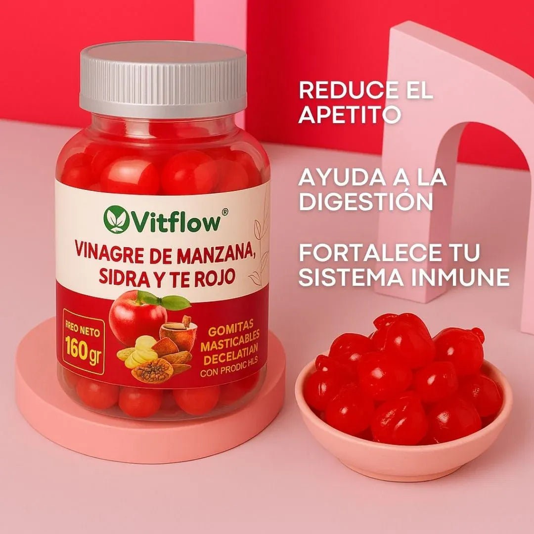 Vinagre De Manzana En Gomitas: Reduce la grasa de tu cuerpo