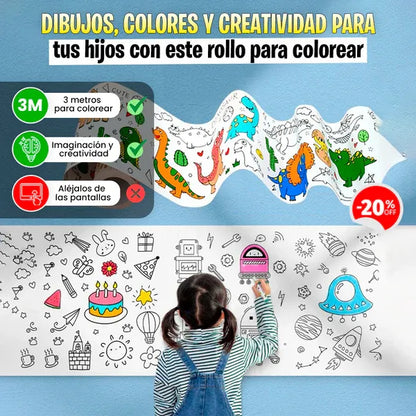 Rollo Para Pintar: Desarrolla Motricidad fina