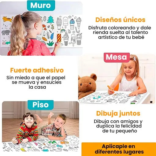 Rollo Para Pintar: Desarrolla Motricidad fina