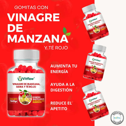 Vinagre De Manzana En Gomitas: Reduce la grasa de tu cuerpo