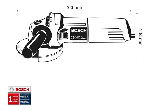 Pulidora Bosch 850W 4 1/2: Más liviana y potente