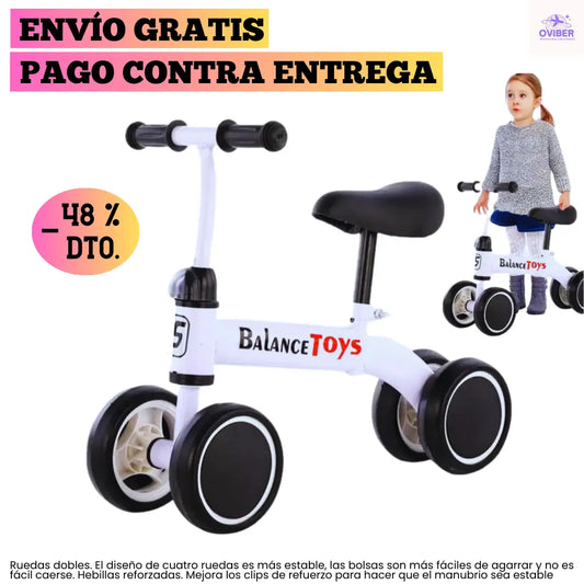 Bicicleta De Equilibrio 4 Ruedas