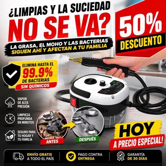 Hidro Limpiadora a Vapor + Accesorios