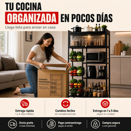 Mueble Organizador Acero Inoxidable