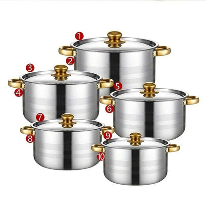 Juegos De Ollas Originales x 10 Piezas