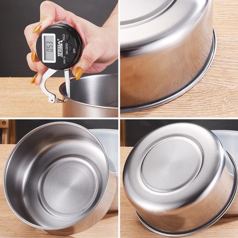 Set x 5 Recipientes De Cocina Con Tapa