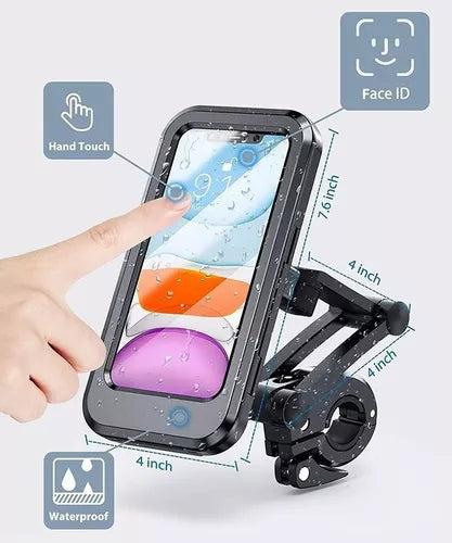 Soporte Porta Celular Impermeable Para Moto y Bicicleta