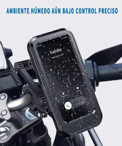 Soporte Porta Celular Impermeable Para Moto y Bicicleta