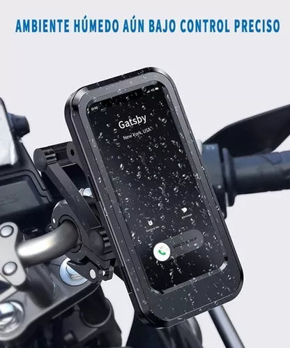 Soporte Porta Celular Impermeable Para Moto y Bicicleta