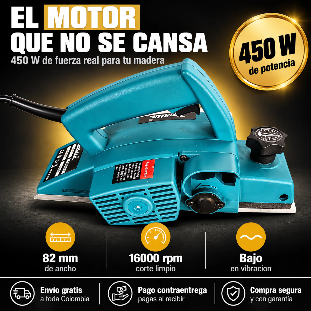 Cepillo Eléctrico Makita 82MM
