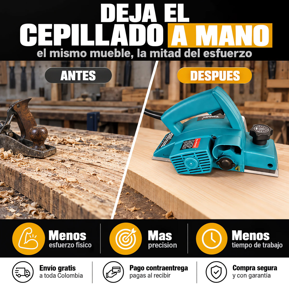 Cepillo Eléctrico Makita 82MM