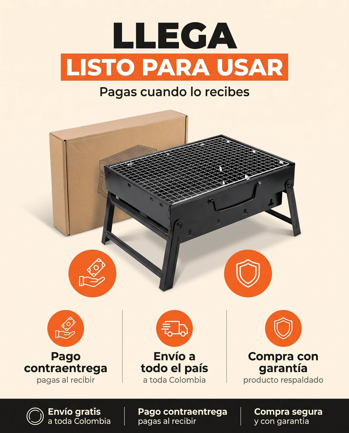 Asador Grande Portátil: Para tus asados en familia